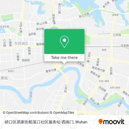 硚口区易家街舵落口社区服务站-西南门 map