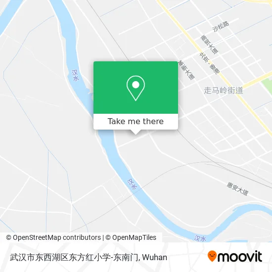 武汉市东西湖区东方红小学-东南门 map