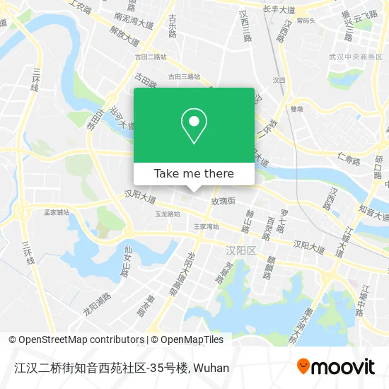 江汉二桥街知音西苑社区-35号楼 map