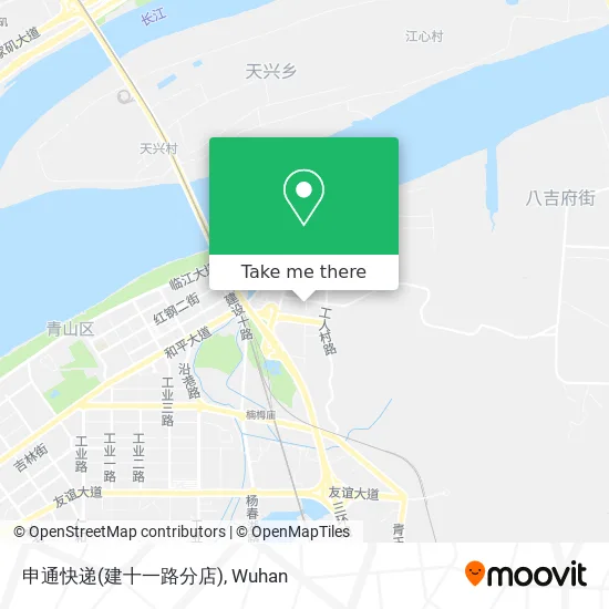 申通快递(建十一路分店) map