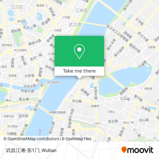 武昌江滩-东1门 map
