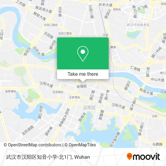 武汉市汉阳区知音小学-北1门 map