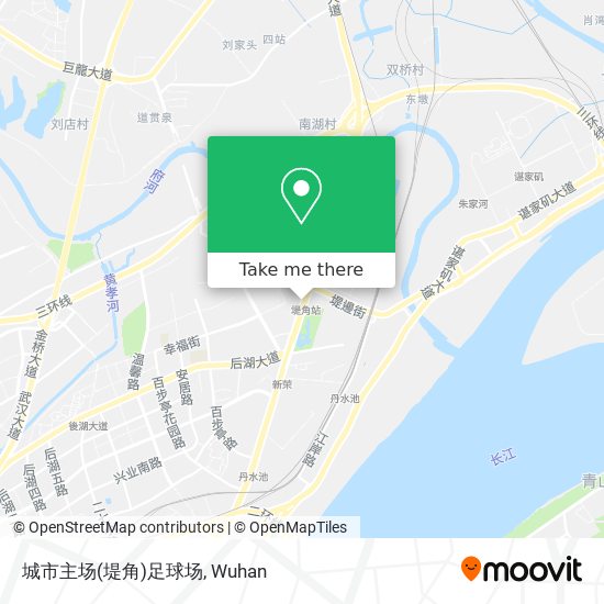 城市主场(堤角)足球场 map