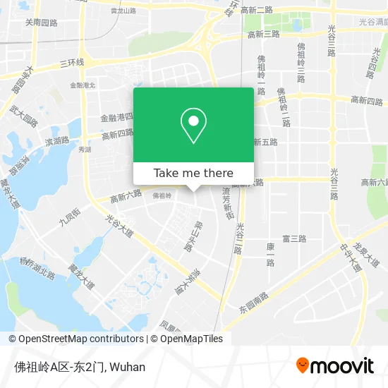 佛祖岭A区-东2门 map