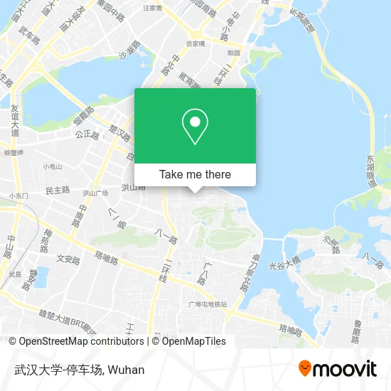 武汉大学-停车场 map