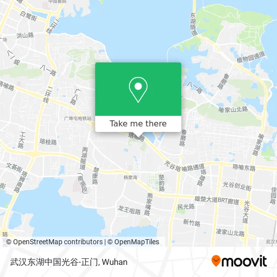 武汉东湖中国光谷-正门 map