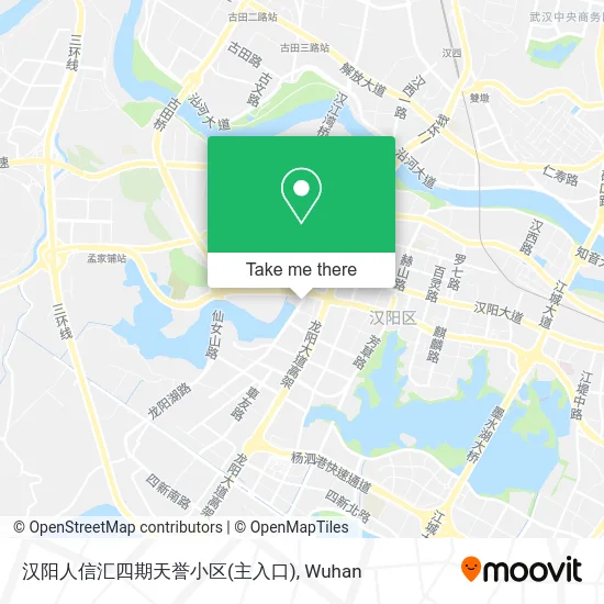 汉阳人信汇四期天誉小区(主入口) map