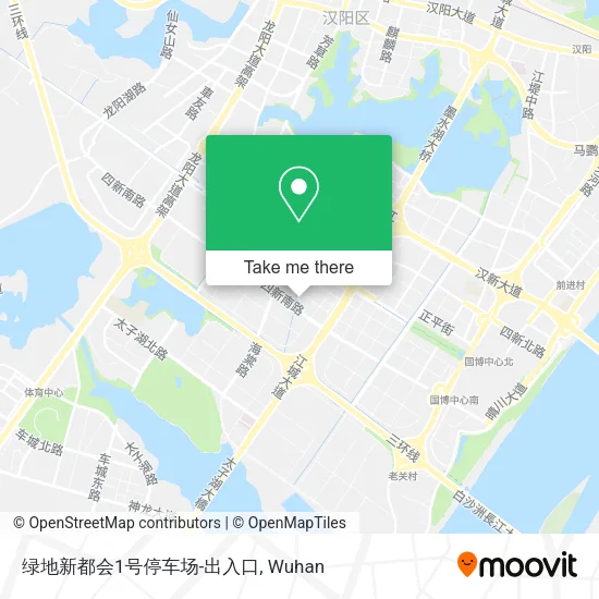 绿地新都会1号停车场-出入口 map