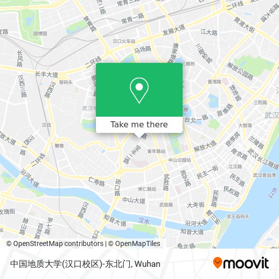 中国地质大学(汉口校区)-东北门 map