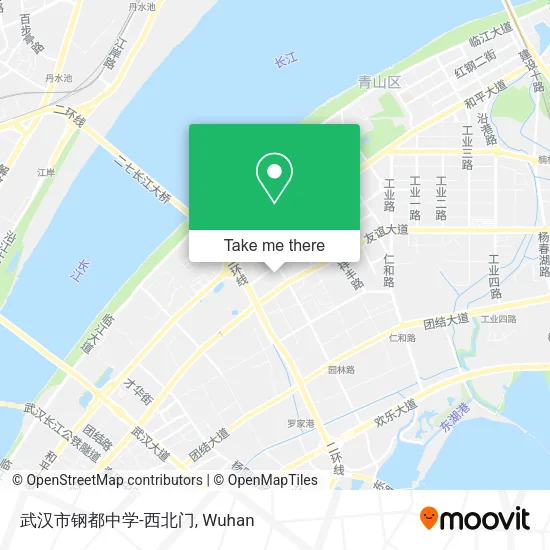 武汉市钢都中学-西北门 map