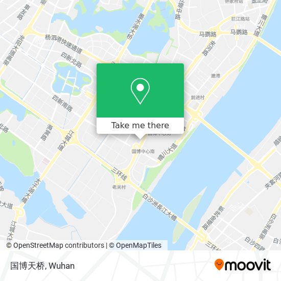 国博天桥 map
