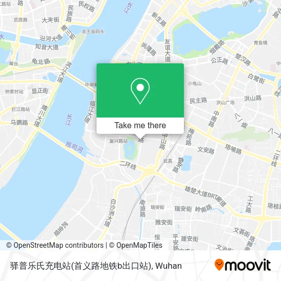 驿普乐氏充电站(首义路地铁b出口站) map