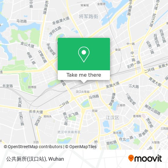 公共厕所(汉口站) map