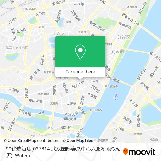 99优选酒店(027814-武汉国际会展中心六渡桥地铁站店) map