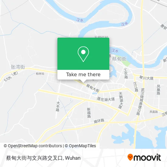 蔡甸大街与文兴路交叉口 map