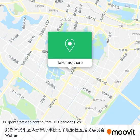 武汉市汉阳区四新街办事处太子观澜社区居民委员会 map
