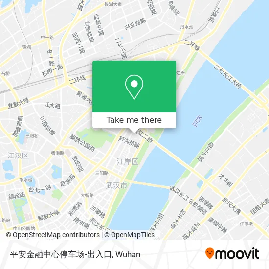 平安金融中心停车场-出入口 map