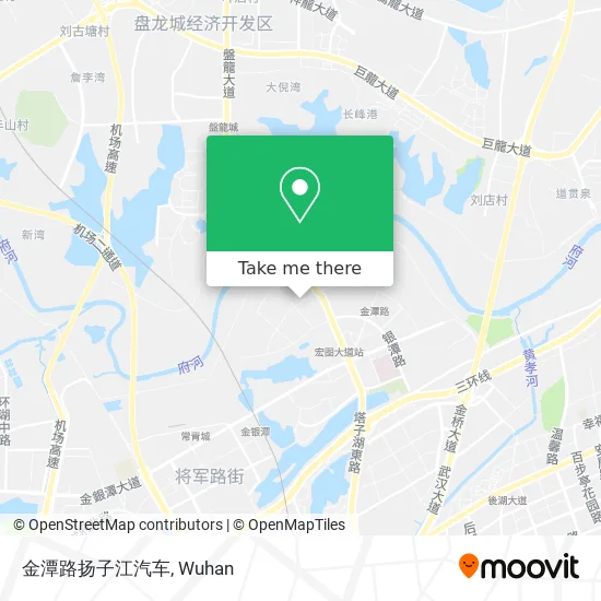 金潭路扬子江汽车 map