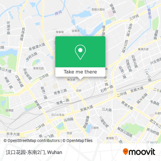 汉口花园-东南2门 map