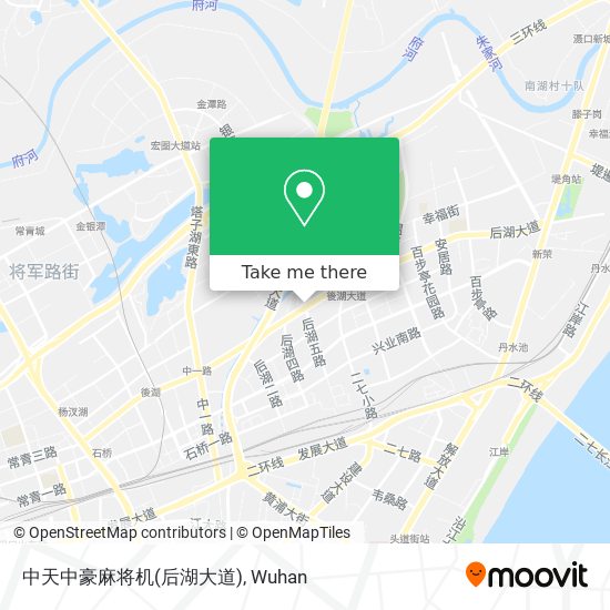 中天中豪麻将机(后湖大道) map