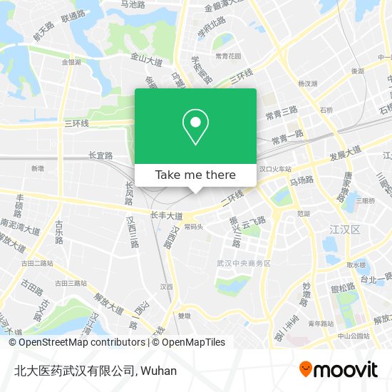 北大医药武汉有限公司 map