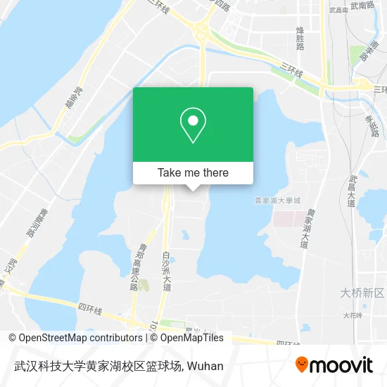 武汉科技大学黄家湖校区篮球场 map