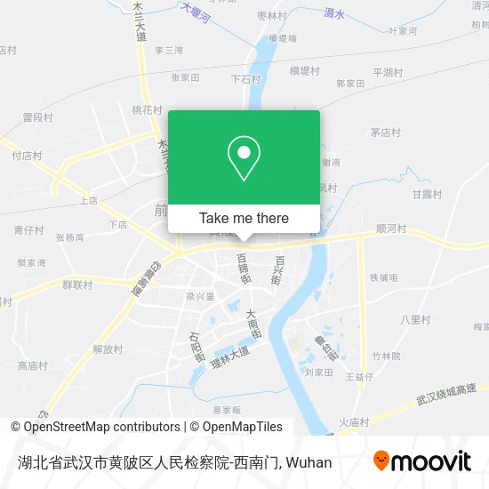 湖北省武汉市黄陂区人民检察院-西南门 map