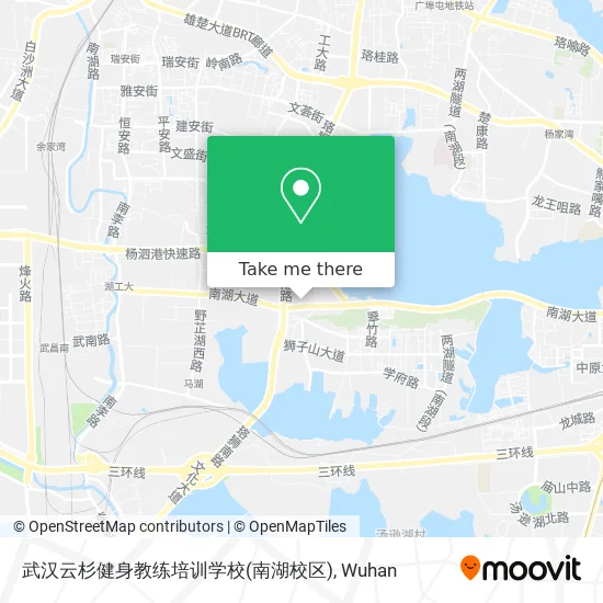 武汉云杉健身教练培训学校(南湖校区) map