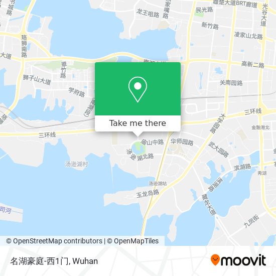 名湖豪庭-西1门 map