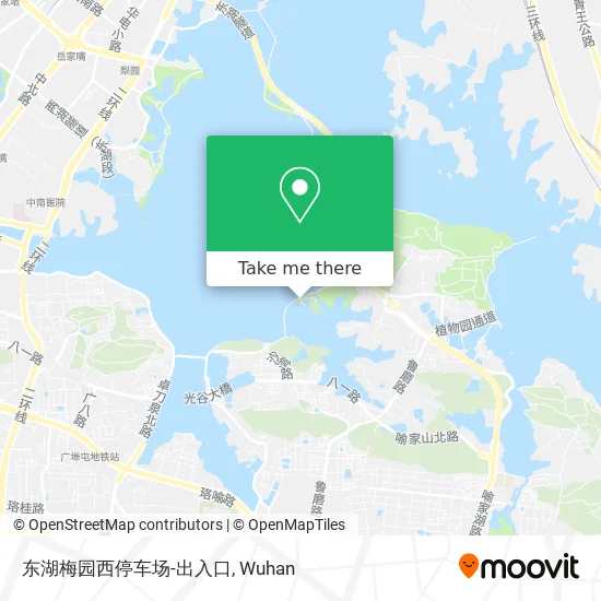 东湖梅园西停车场-出入口 map