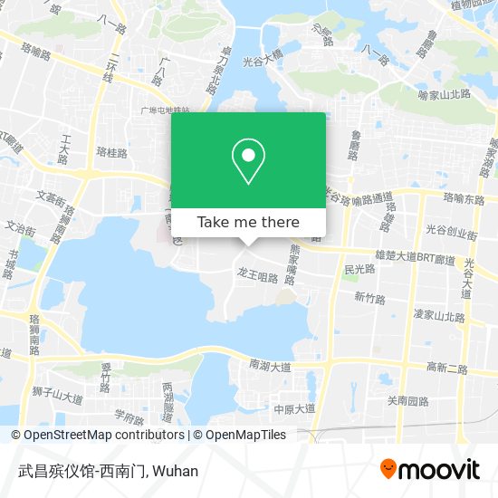 武昌殡仪馆-西南门 map