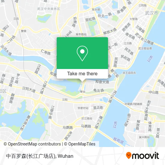 中百罗森(长江广场店) map