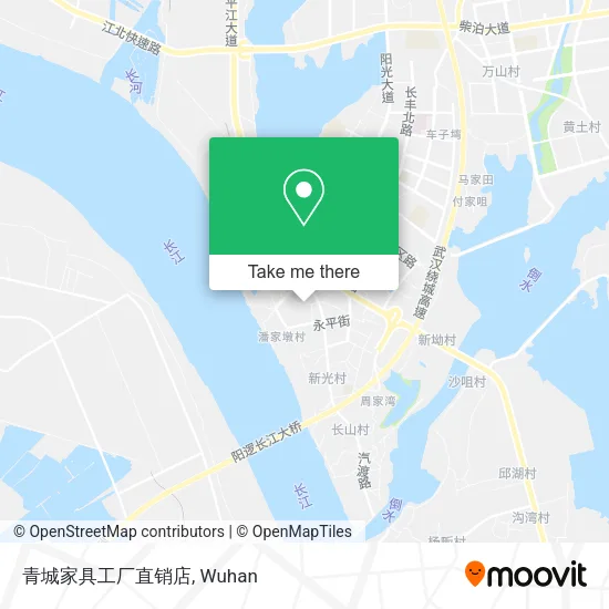 青城家具工厂直销店 map