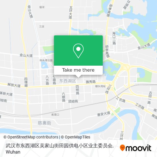 武汉市东西湖区吴家山街田园供电小区业主委员会 map