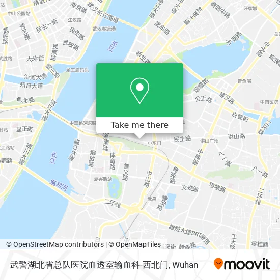 武警湖北省总队医院血透室输血科-西北门 map