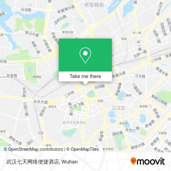 武汉七天网络便捷酒店 map