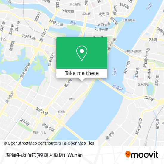 蔡甸牛肉面馆(鹦鹉大道店) map