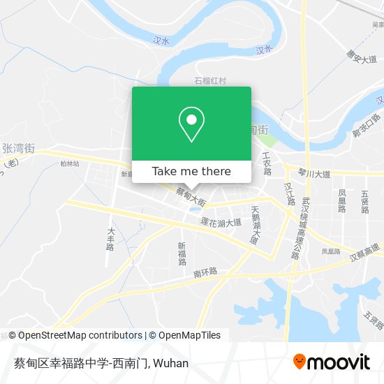 蔡甸区幸福路中学-西南门 map