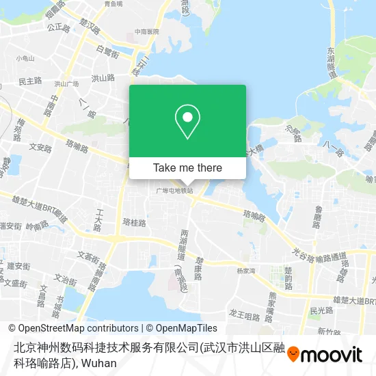 北京神州数码科捷技术服务有限公司(武汉市洪山区融科珞喻路店) map