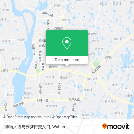 博物大道与云梦街交叉口 map