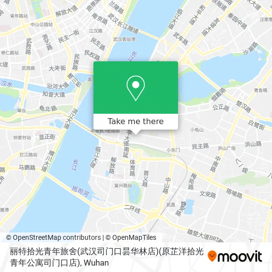 丽特拾光青年旅舍(武汉司门口昙华林店)(原芷洋拾光青年公寓司门口店) map