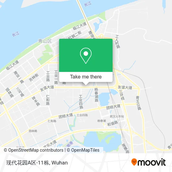 现代花园A区-11栋 map
