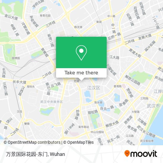 万景国际花园-东门 map