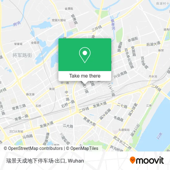 瑞景天成地下停车场-出口 map