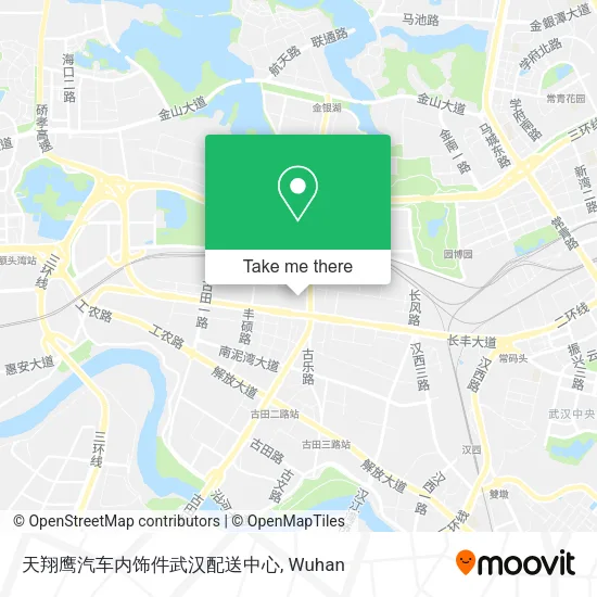 天翔鹰汽车内饰件武汉配送中心 map