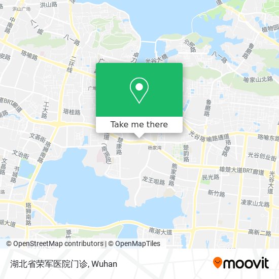 湖北省荣军医院门诊 map