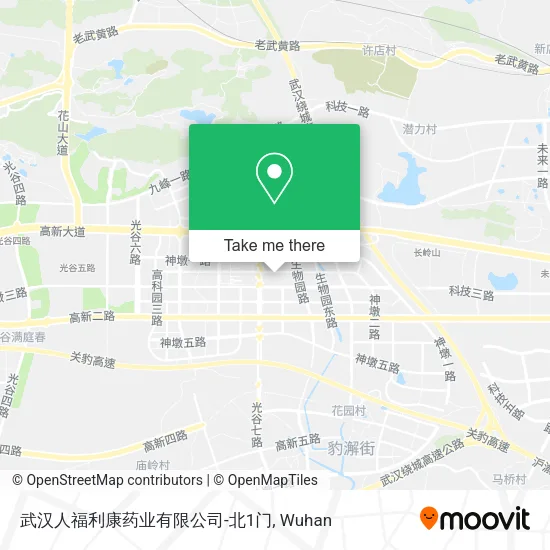 武汉人福利康药业有限公司-北1门 map
