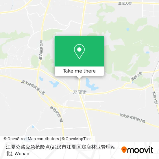 江夏公路应急抢险点(武汉市江夏区郑店林业管理站北) map