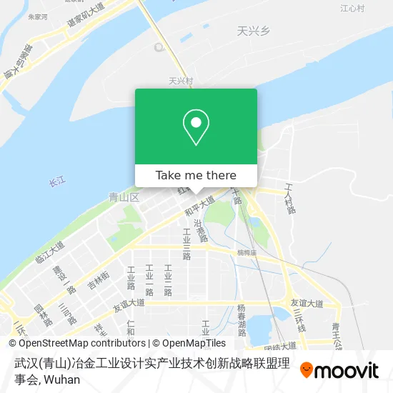 武汉(青山)冶金工业设计实产业技术创新战略联盟理事会 map