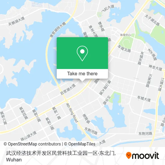 武汉经济技术开发区民营科技工业园一区-东北门 map